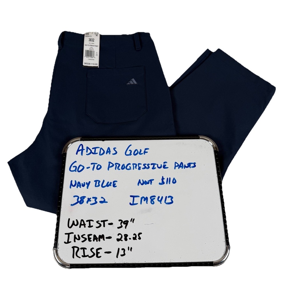 Adidas‎ Go-To Progessive Pants Collegiate Blue Men's 38x32 (39x28) New $110